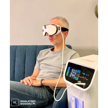 Inhalator wodoru HIM-19 + okulary wodorowe CA-E10